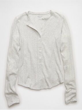 2 AE Long Sleeve Henley T-Shirt